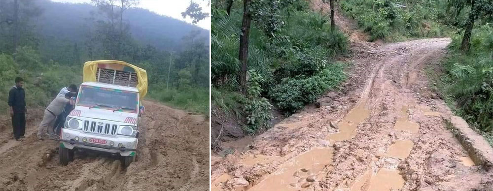 राजमार्ग कालोपत्रेमा एमाले-माओवादीबीच जस लिने होड