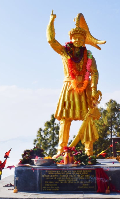 गढीमा राखियो पृथ्वीनारायण शाहको सालिक